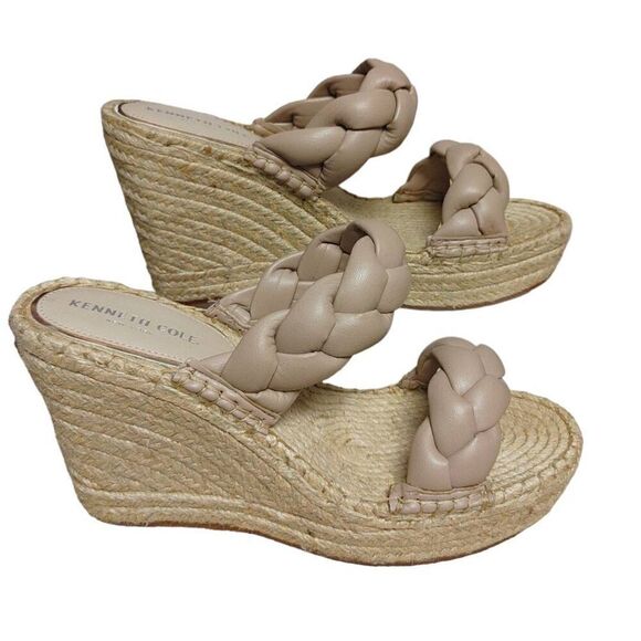 Olivia Braided Wedge Espadrille Sandal by Kenneth Cole Sz 9.5M - Picture 3 of 7